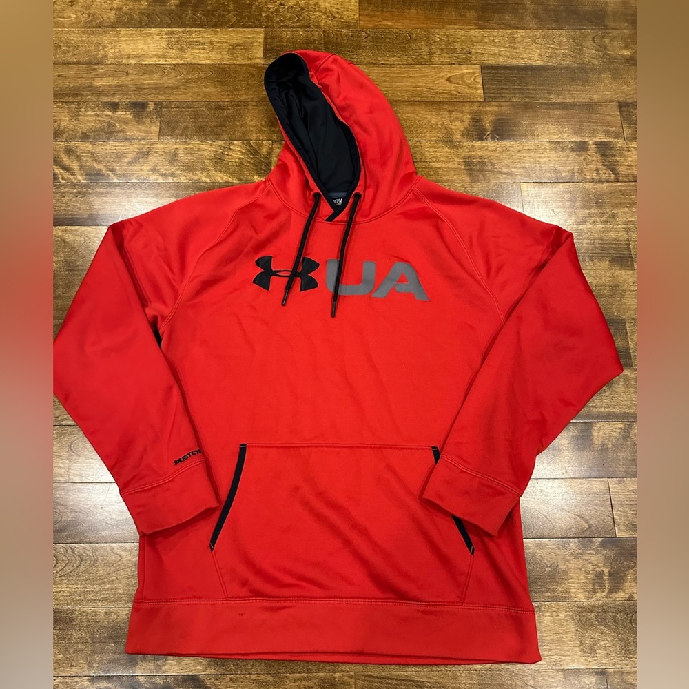 UNDER ARMOUR Red Hoodie Size MEDIUM
